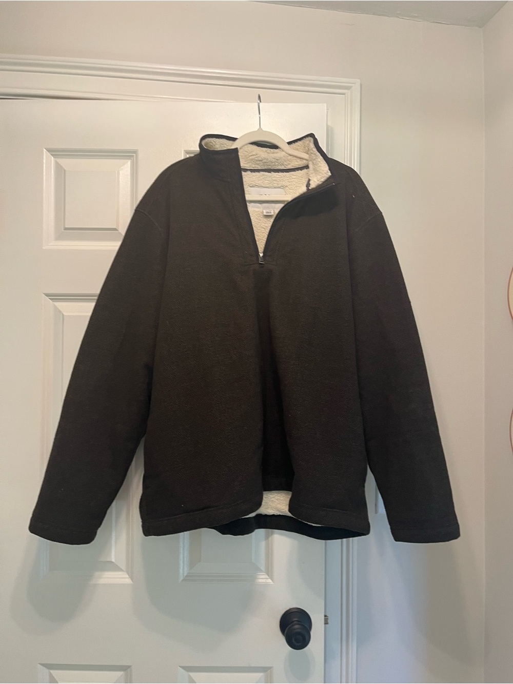 Orvis Black Shell with Cream Sherpa Interior Jacket